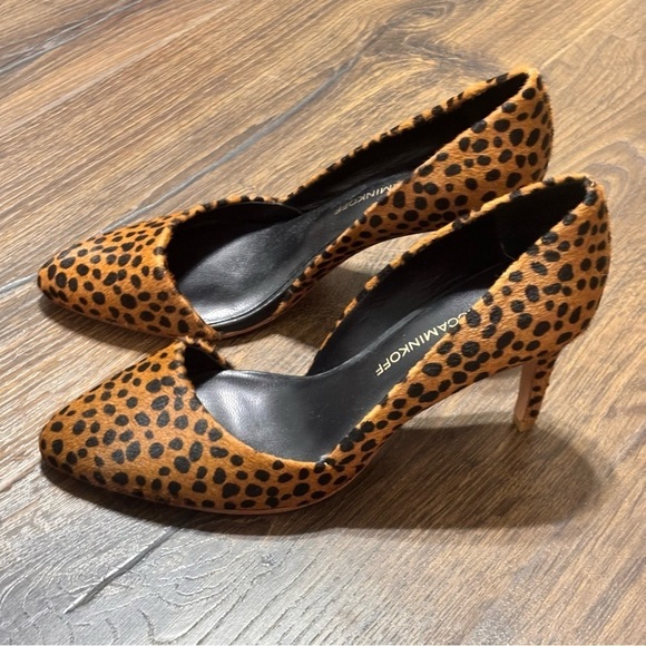 Rebecca Minkoff Cale leopard hairy print heels size 6.5 - Picture 9 of 12